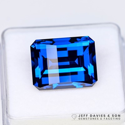 Precision Cut - 28.06ct LAB Blue Spinel (pixel cut)