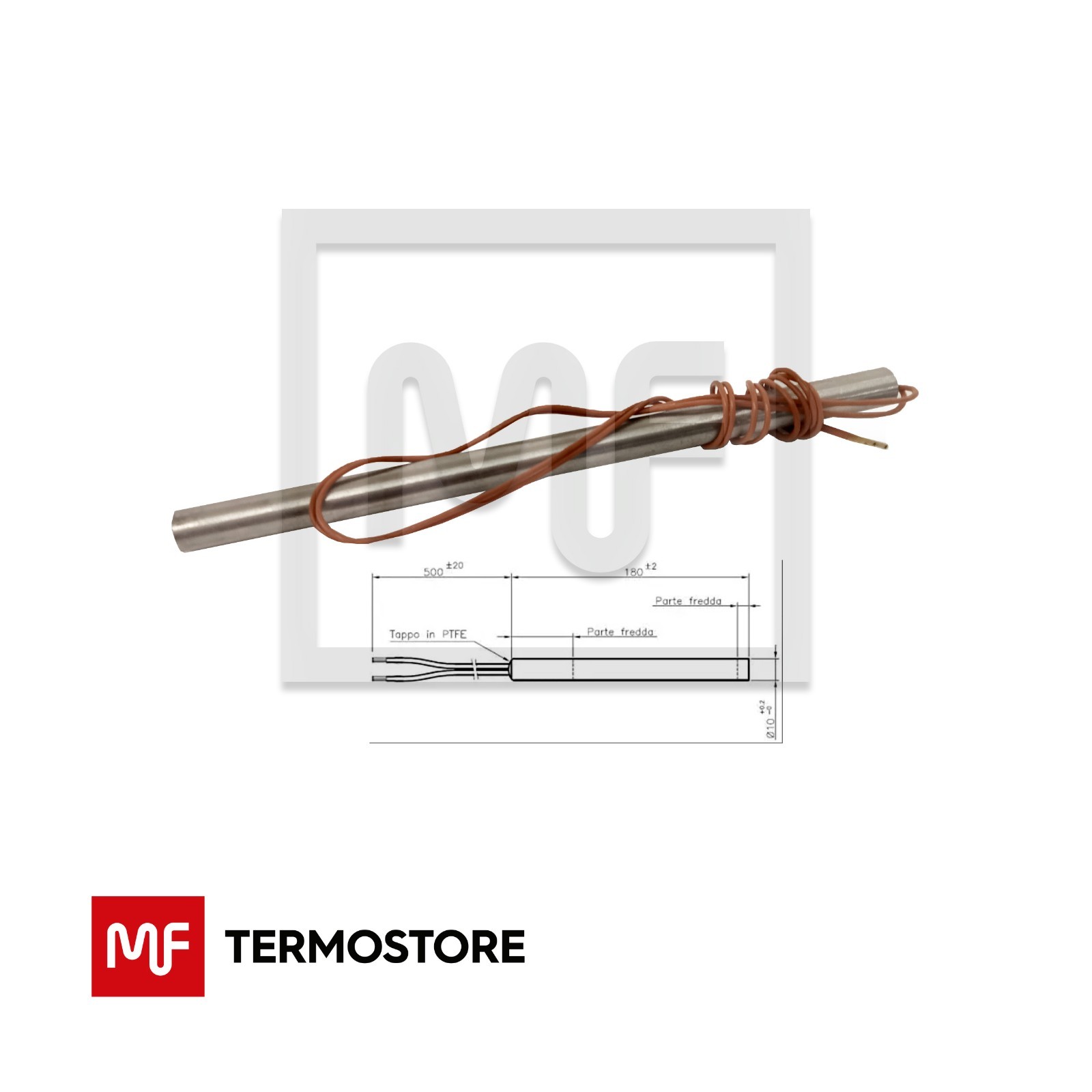 CANDELETTA ELETTRODO ACCENSIONE RESISTENZA STUFA PELLET CALDAIA A LEGNA PELLETS