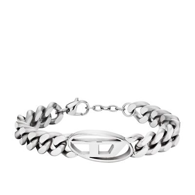 【DIESEL】dx1540040 Diesel Stainless Steel Woven Chain Bracelet - DX1540040