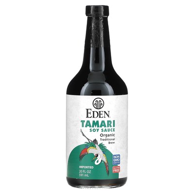 Eden Foods Органический соевый соус Tamari 20 жидких унций, 592 мл, кошерный, органический