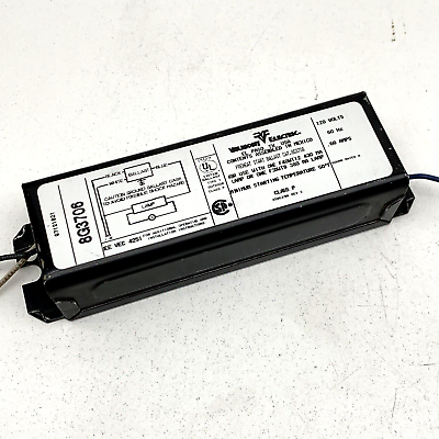 Valmont Electric 8G3706 Fluorescent 120V Ballast 1 Lamp F40T12