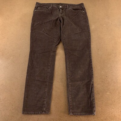 Gap Women's Size 31 X 28 Chocolate Brown Corduroy Mid Rise Premium Skinny Jeans