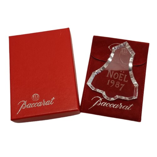 Baccarat ノエルオーナメント 1987 BACCARAT Crystal Christmas Tree Ornament 1987 NOEL Bell