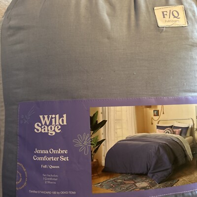 Wild Sage F/Q Jenna Ombre Comforter, Set Full/Queen