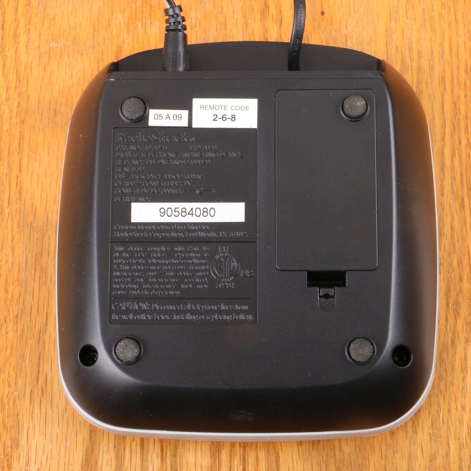 Radio Shack Digital Answering System Machine ID TAD-3329 43-3629