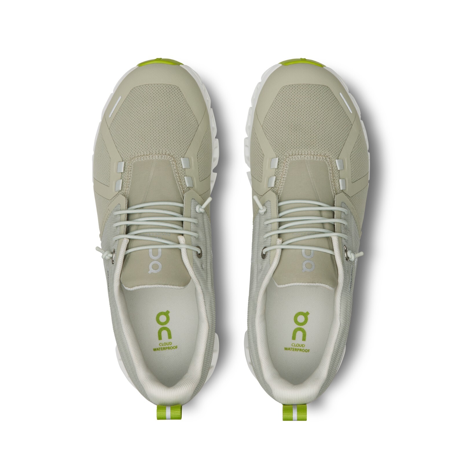 Pre-owned On Cloud 5 Waterproof Chalk Ice 59.97758 Cloudtec Women's Lifestyle Shoes In Chalk, Ice