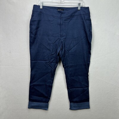NWT Smak Parlour Unique Vintage Blue Denim Cropped Capris Size 1XL