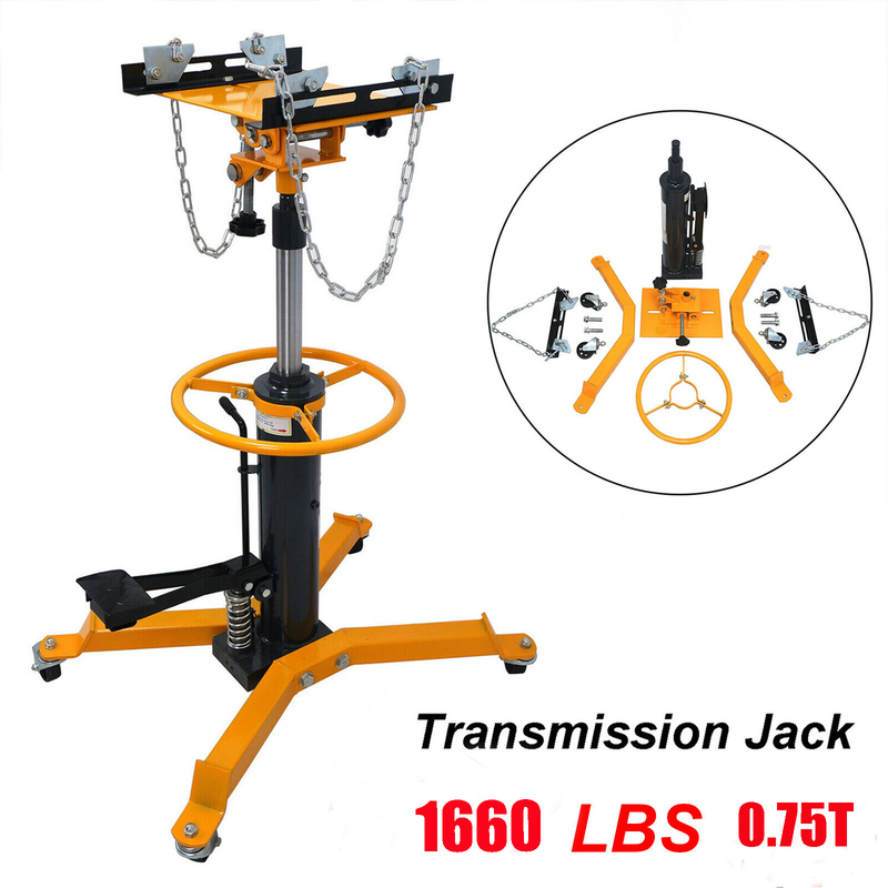 1660lbs Transmission Jack 2Stage Hydraulic 360&deg; for Engine 