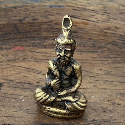 Temple Pra Lue Se Bronze Buddha Figurine 