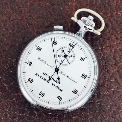 Vintage C.L. Guinand Hundred Second Timer Pocket Watch Parts/Repair