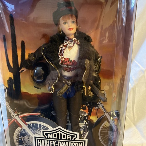 Barbie Harley Davidson Brune - Mattel 1998 - NRFB (Neuve En Boîte) - Indonésie