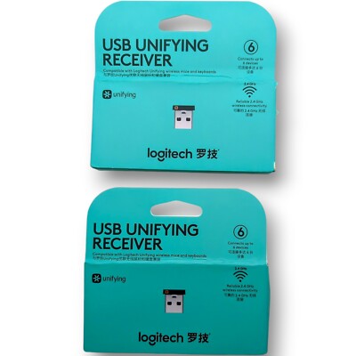 2 Pack Logitech Unifying USB Receiver For Mouse MX M905 M950 M505 M510 M525 M305