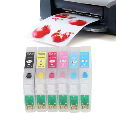 6 Colors Ink Cartridge Refill Cartridge T0801 T0802 T0803 T0804 T0805 T0806✿