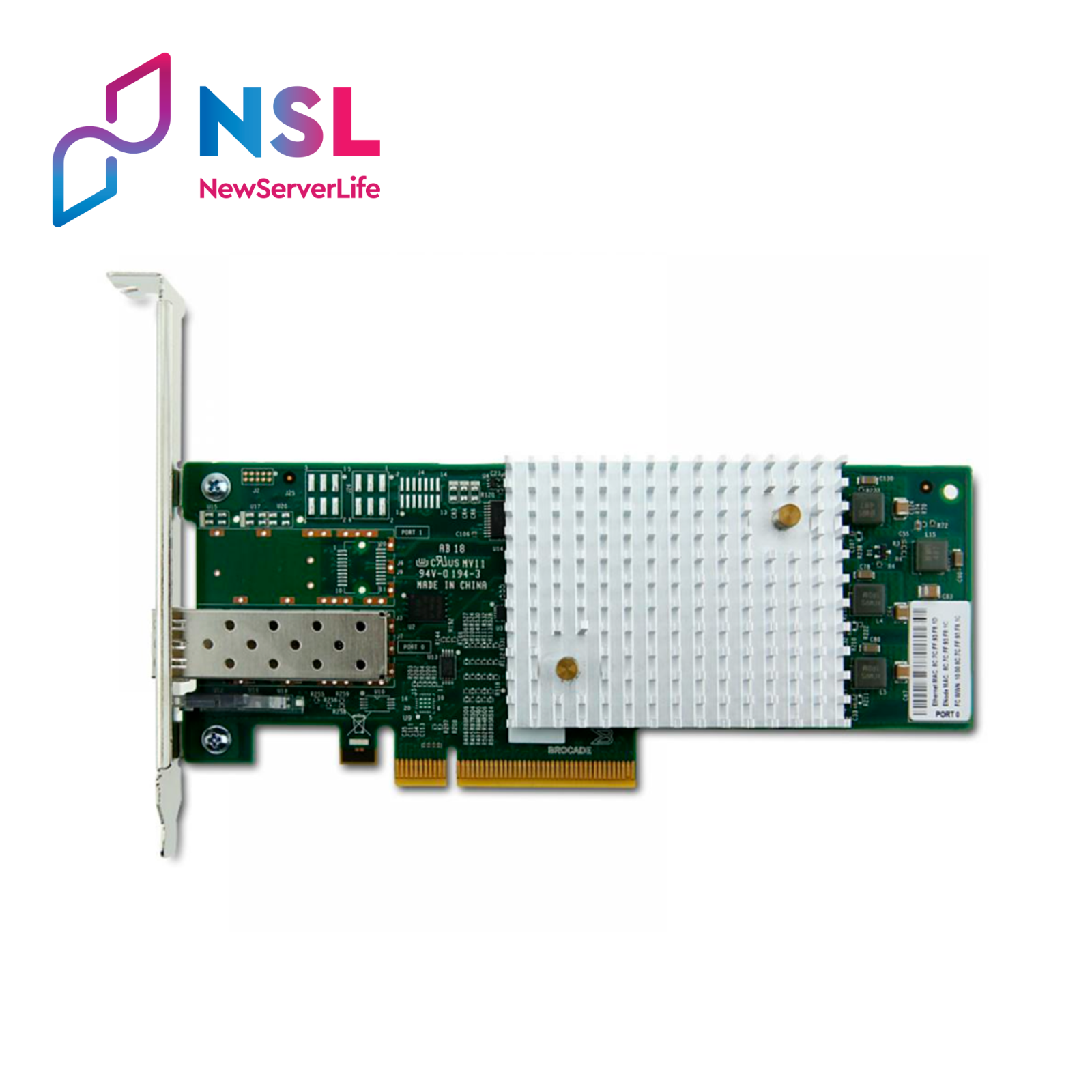 DELL BROCADE 1x 10Gb SFP+ PCIe Network Daughter Card High Profile BR-1860-1F00