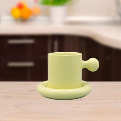 Mug Saucer Set Novelty Funny Coffee tasse pour Kitchen Cafe Drinks