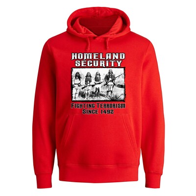 Homeland Security Fighting Terrorism Indian Native American Men Women Hoodie