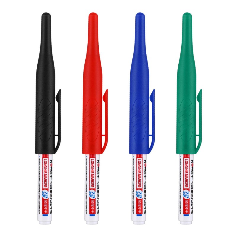 2pcs Deep Hole Marker Pens 32mm Carpenter Marker Machinist Tools Metal Markers