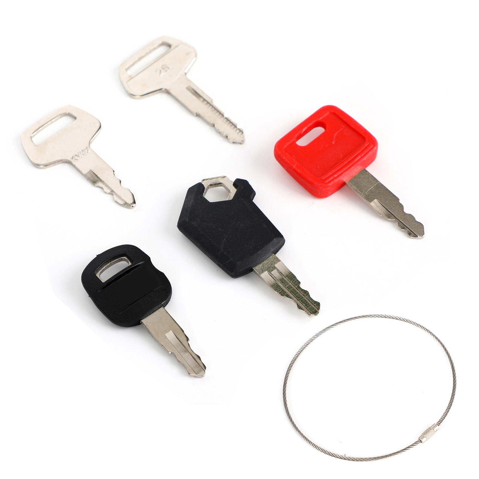 Heavy Equipment 5-Piece Master Key Set Fits John Deere Kato Komatsu Cat O3