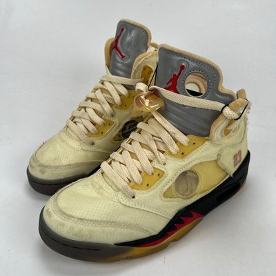 Jordan 5 Retro Off-White Sail Mens Size 6 DH8565-100 Sneaker Shoes