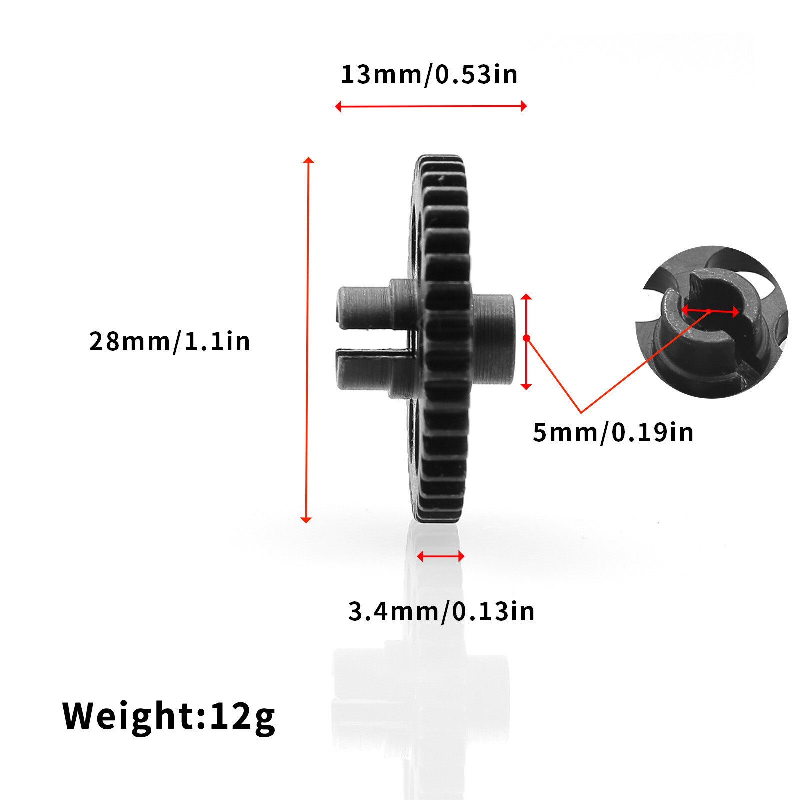 Rc Car Upgrade Metal Gear Parts For Remo Hobby 1/16 Smax 1621/25/31/35/51/55