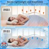 Wolliwa Cooling Comforter Queen Size Double Sided Cold Cooling Blanket for Hot Sleepers Night Sweats,Q-Max ＞0.4 Lightweight Soft Breathable Smooth Cool Summer Comforter Blanket (Light Blue, 90
