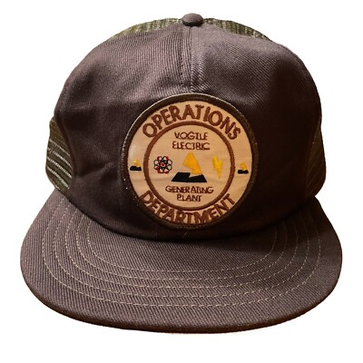 Vogtle Electric Nuclear Power Plant Operations Brown Mesh Trucker Snapback Hat