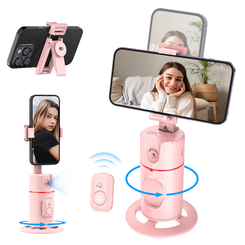P02 Gimbal 360 Rotation AI Automatic Tracking Shooting Stabilizer Detachable Pho