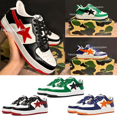A BATHING APE Men's Footwear BAPE STA #3 BLK / BLU / GRN 1K30191303