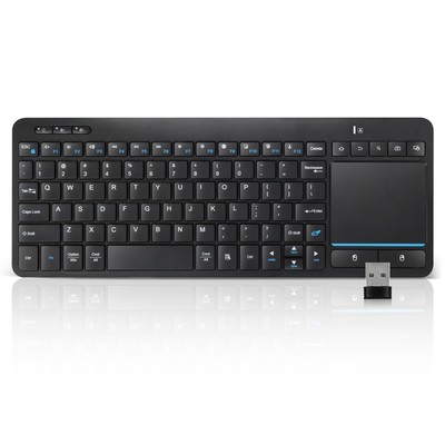 Multi-Device Wireless Bluetooth Keyboard with Touchpad-Wireless TV Keyboard w...