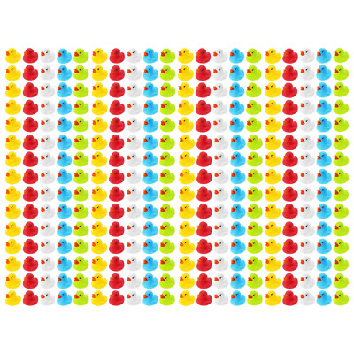 300 WELLGRO Badeenten 3cm Quietscheente Gummiente Schwimmente Enten Plastikente