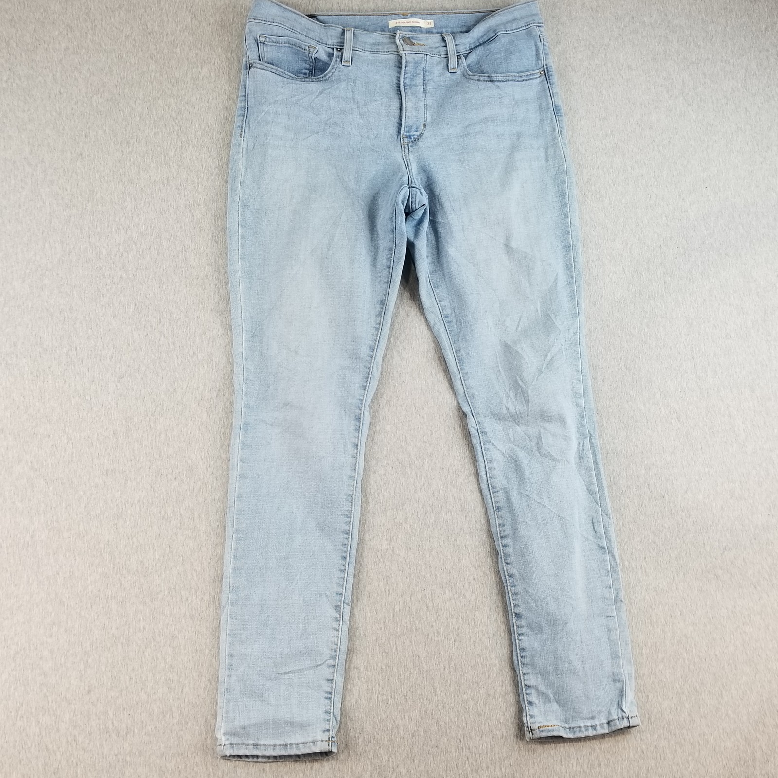 Levi 311 Jeans Womens Sz 31 Shaping Skinny LightWash Stretch Mat. Normcore Comfy