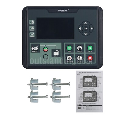 MEBAY DC60D MK2 Generator Controller Genset Controller with 4.3'' LCD Display os6