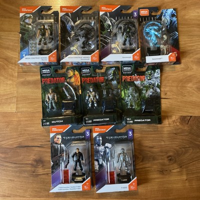 MEGA CONSTRUX HEROES: Colonial Marine Predator Aliens Terminator Triple Feature