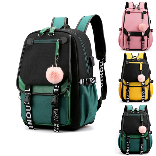 S College School Bag Anti Theft Travel Daypack Large Bookbag