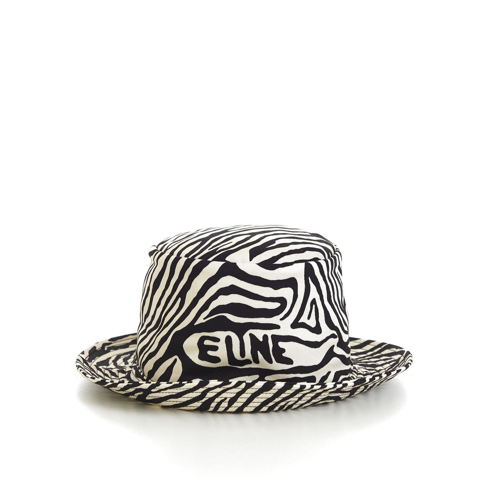 CELINE バゲハ　ゼブラ　L ハット CELINE 530$ Bucket Hat - Zebra-Print , Off White & Black