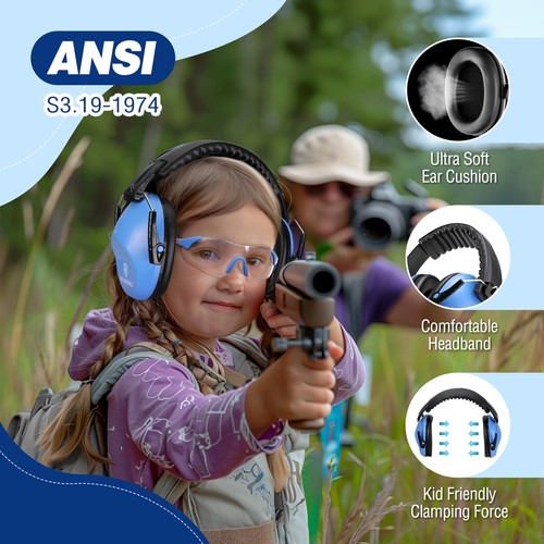 Kids Ear Protection Noise Cancelling Headphones Safety Earmuffs Set