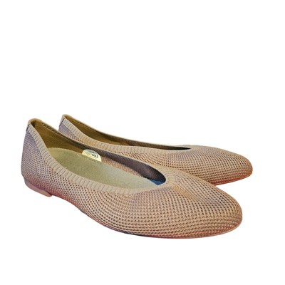 NWOT dusty rose pink Allbirds knit almond toe ballet flats size 8.5