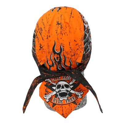 Biker Headwrap Danbanna Deluxe Du-Rag Cap Doo Rag Bandana Live Free Ride Free
