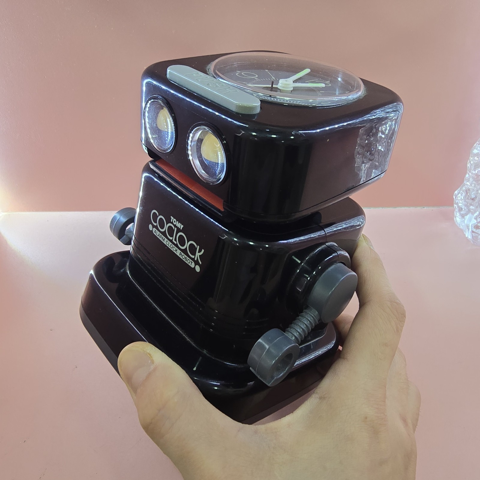 中古】トミー 目覚まし時計 ロボット COCLOCK コックロック 白 動作