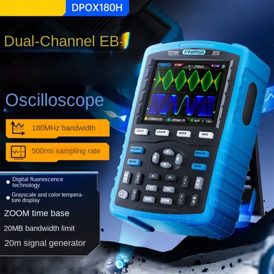 Signal Generator 20MHz DPOX180H Phosphor Digital Oscilloscope 2CH 180MHz NEW 