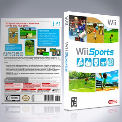 Wii Replacement Case - NO GAME - Wii Sports