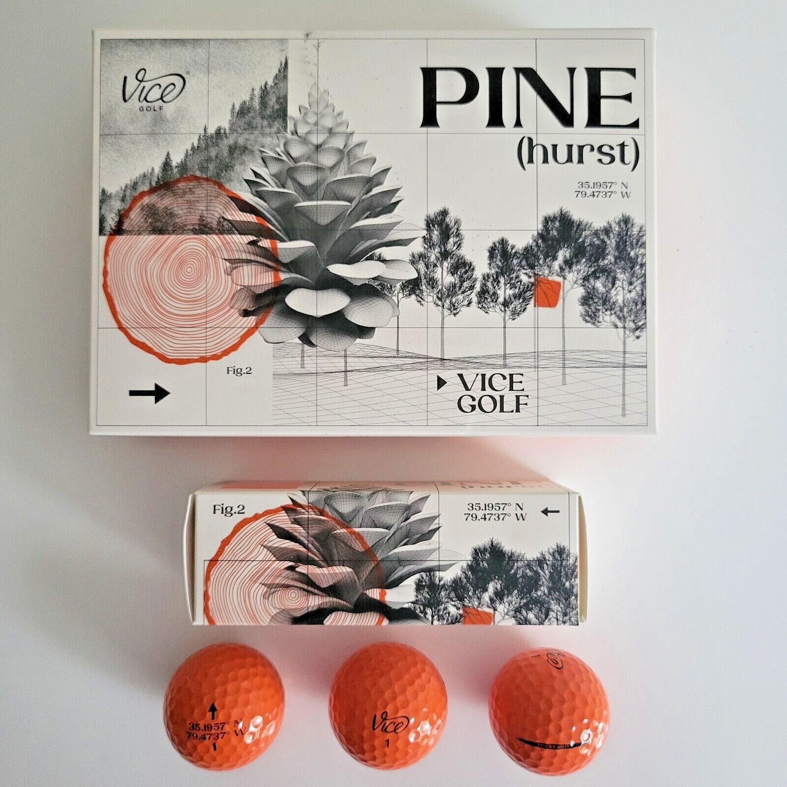 Vice Pro Plus Pine(Hurst) Limited Edition Golf Balls PGA US