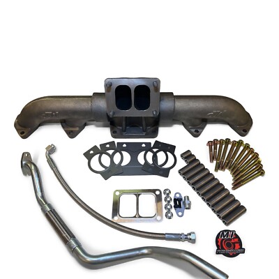 ISX T6 Manifold Exhaust Cummins ISX CM570 with Turbo feed/drain lines (1048008)