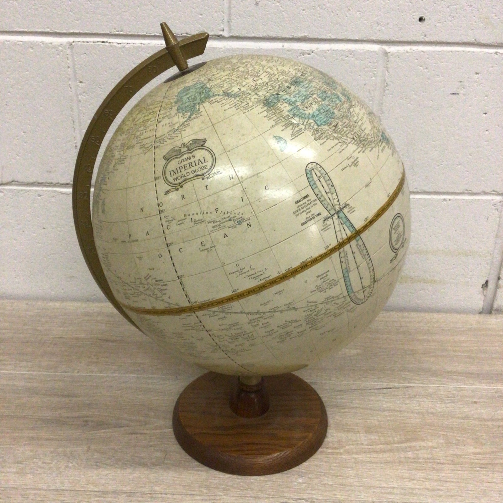 Vintage Crams Imperial World Globe No. 12 Includes USSR and