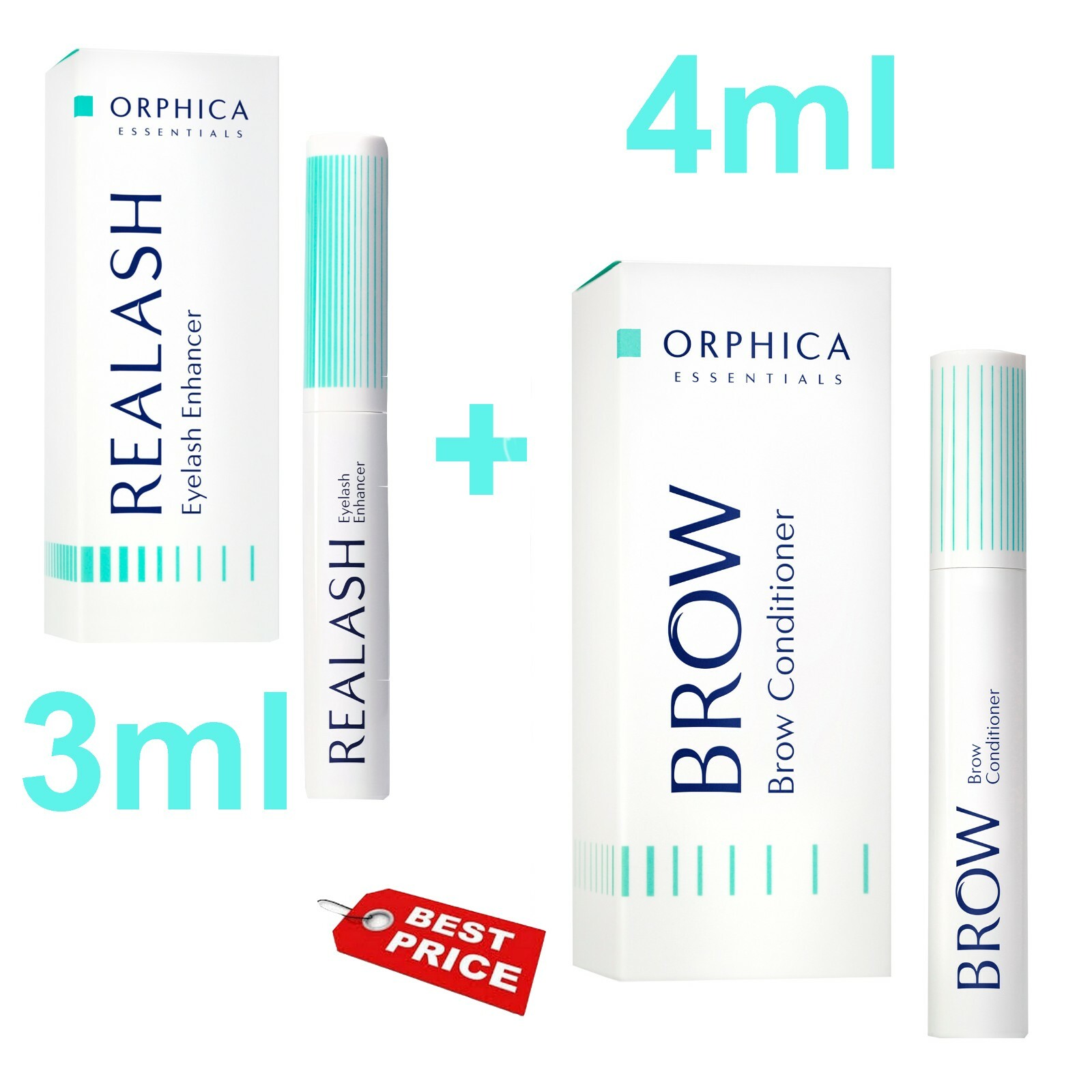 ORPHICA REALASH Wimpernserum 3ml BROW 4ml -Satz- Original von Orphica set SERUM