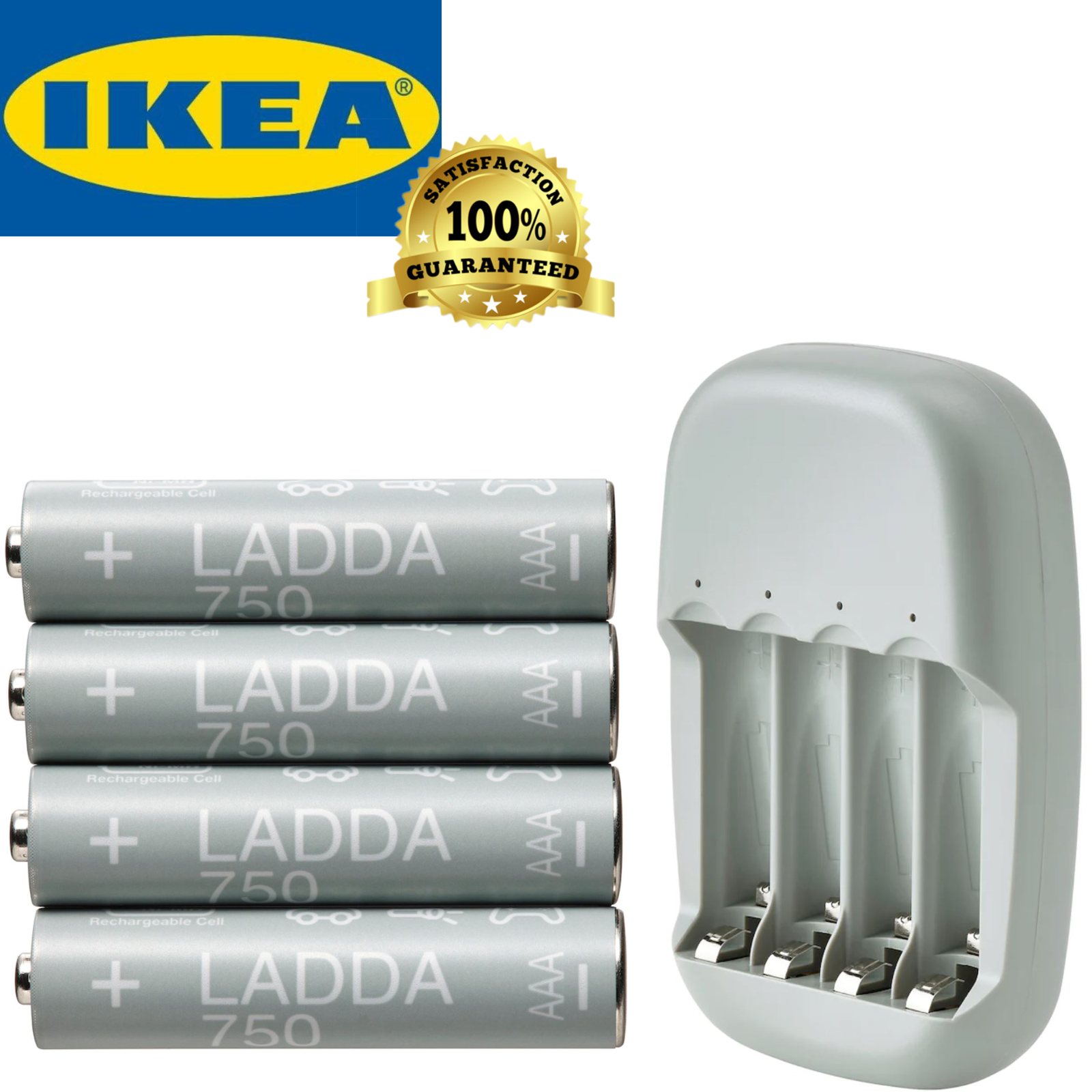 IKEA LADDA AA Rechargeable NiMH Battery 2450 mAh Eneloop AA, STENKOL, Choose !