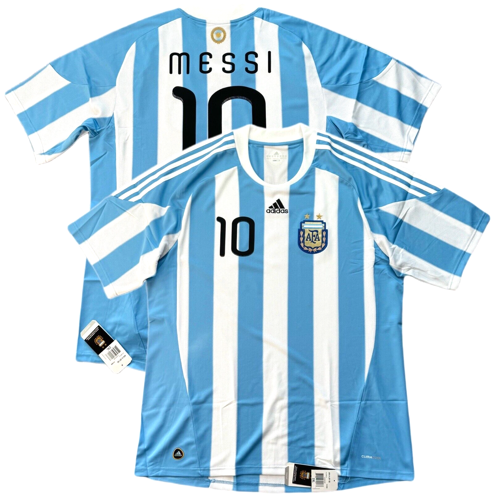 11アルゼンチン Argentina(H)#10 メッシ MESSI 選手用半袖 Adidas正規