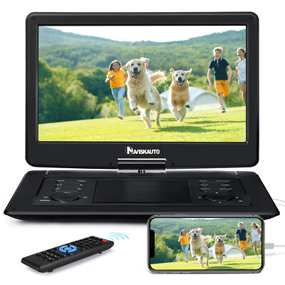 19'' Full HD Portable DVD Player with 16'' Large Screen HDMI USB CD Battery AV OUT