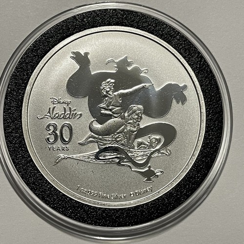 Disney's Aladdin 30th Anniversary ￼Coin 1 Troy Oz .999 Fine
