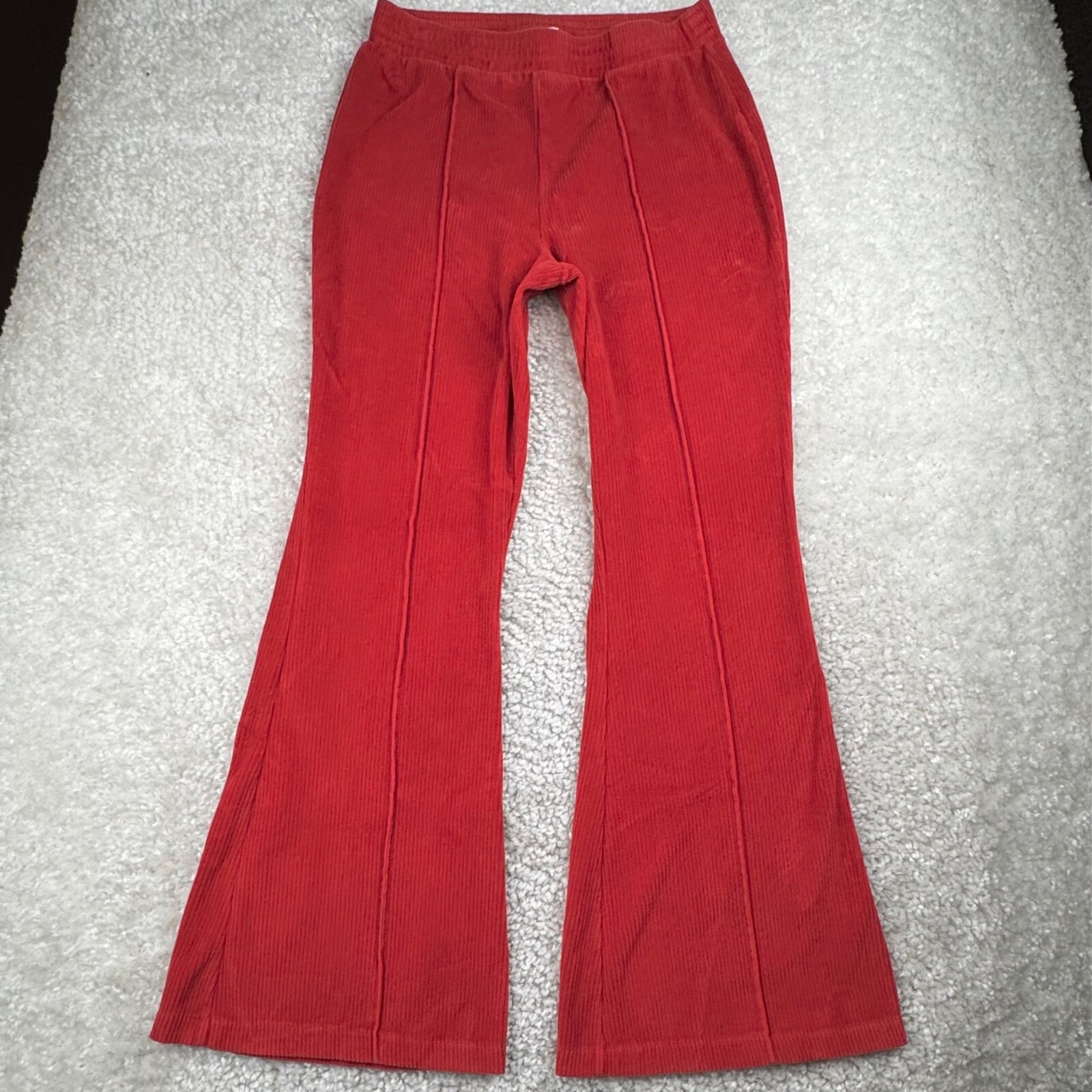 パンツ ANDREADAMO Ribbed flared trousers (ADPS23PA09947473 0473) Andreādamo Ribbed flared pants - Black | ADPS23PA099474730473